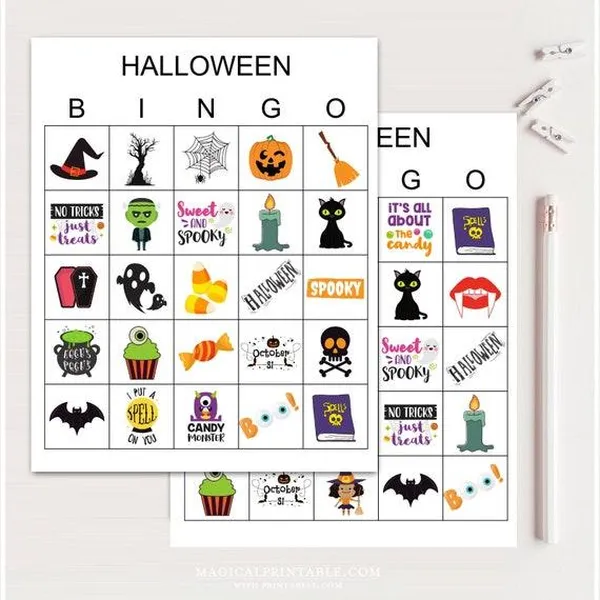 game halloween - Halloween Bingo